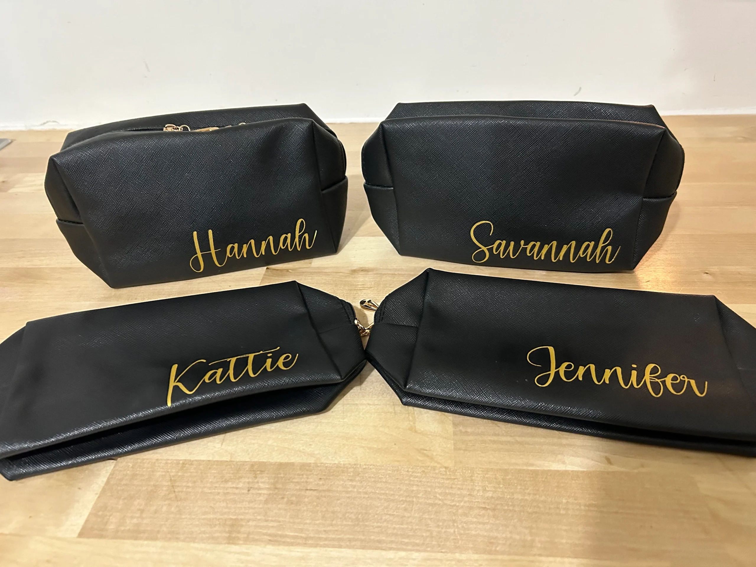 Womens makeup toiletry bag with name, Bridesmaid gift, DIY bridal party proposals, Bachelorette favor - Image 7