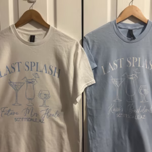 Bachelorette party matching shirts, Last splash theme bachelorette tshirts, beach theme
