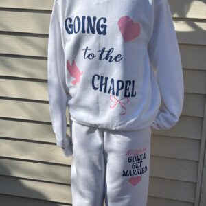 Going to the chapel new bride sweatsuit, honeymoon, bridal shower gift, Bridal crewneck